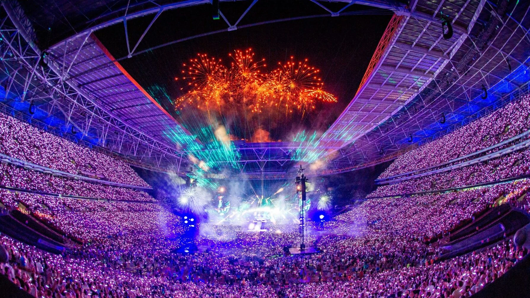 Coldplay concert in Lyon 2024 at Groupama Stadium