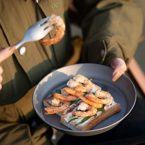 Campers enjoying an accessible campsite